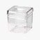 ORCHID ACRYLIC SQUARE STORAGE CANISTER S CLEAR