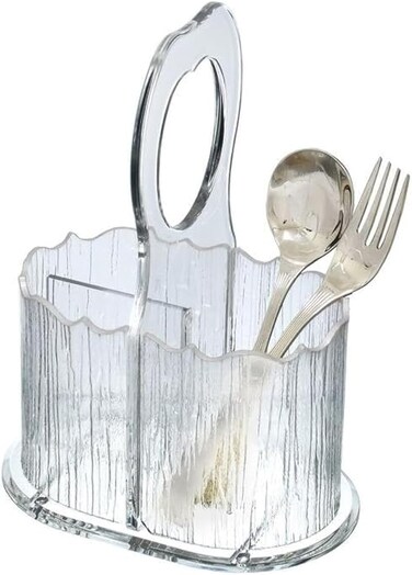 ORCHID ACRYLIC CUTLERY HOLDER
