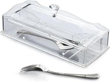 ORCHID ACRYLIC CUTLERY BOX