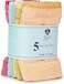 ORCHID 5PCS FACE TOWEL SET PIPING 30X30 CMS
