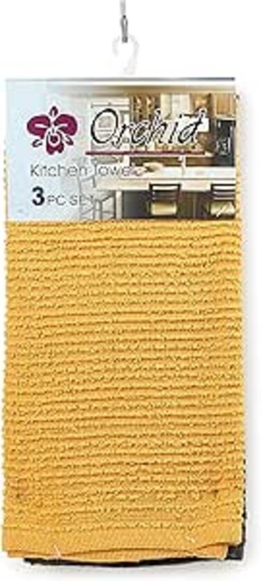 ORCHID 3PCS KITCHEN TOWEL SET SOLID 40X60 CMS