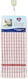 ORCHID 3PCS KITCHEN TOWEL SET SMALL CHECKS 38X78 CMS
