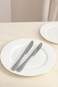 ORCHID ARTISTIC STAINLESS STEEL SET OF 2 TABLE KNIVES