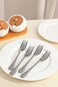 ORCHID ARTISTIC STAINLESS STEEL SET OF 4 TABLE FORKS