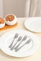 ORCHID ARTISTIC STAINLESS STEEL SET OF 4 CAKE FORKS
