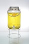 Orchid 6L Glass Beverage Dispenser with Metal Handle &amp; Stand