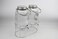 Orchid Dual 4L Glass Beverage Dispenser with Metal Handle and Stand