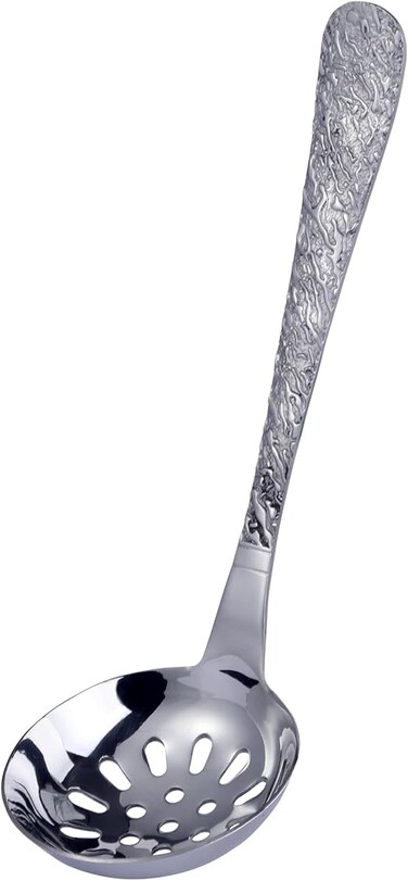 ORCHID ARTISTIC STAINLESS STEEL SLOTTED LADDLE
