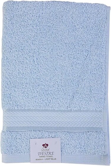 ORCHID DESIRE HAND TOWEL 41X61CM LIGHT BLUE