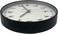 ORCHID ARABIC NUMBERS WALL CLOCK 25CM BLACK