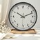 ORCHID ARABIC NUMBERS WALL CLOCK 25CM BLACK