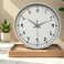 ORCHID ARABIC NUMBERS WALL CLOCK 25 CM WHITE