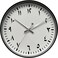 ORCHID ARABIC NUMBERS WALL CLOCK 30 CM BLACK