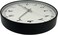 ORCHID ARABIC NUMBERS WALL CLOCK 30 CM BLACK