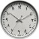 ORCHID ARABIC NUMBERS WALL CLOCK 30 CM WHITE