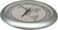 ORCHID WORLD MAP WALL CLOCK 36 CM SILVER