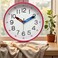 ORCHID KIDS WALL CLOCK 25 CM RED