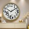 ORCHID MARBLE FACE WALL CLOCK 30 CM WHITE