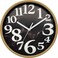 ORCHID MARBLE FACE WALL CLOCK 30 CM BLACK