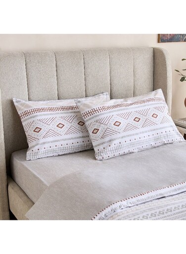 Box Madison Luton 3-Piece Printed Cotton Twin Duvet Cover Set - 150x220 cm