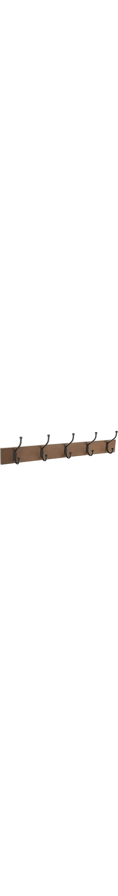 FITTO Wall-Mounted Farmhouse Coat Rack &ndash; 6 Hook Barnwood Coat Storage for Entryway, Bedroom, and More
