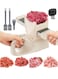 Fresh Meat Slicer with Steady Grip, Manual Fresh Meat Cutter, Meal Prep Ideas, Adjustable Thickness 2mm or 4mm, 17 Blades get 18 Meat Slices, Meat Cleavers can be Sliced, Striped, Diced