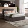Ember Eclipse Upholstered Queen Size Bed (150 X 200 CM) Dark Brown Chocolate Color