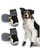 NALACAL 4Pcs Dog Shoes for Dogs, Anti-Slip Dog Snow Boots, Waterproof Dog Shoes for Puppy, with Reflective Straps Breathable Paw Protectors Pet Dog Boots for Hot Pavement Soft