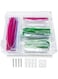 ClutterKit Clear Acrylic Bag Organizer, Kitchen Drawer or Wall Food Baggie Box, fits plastic Ziplock Sandwich, Freezer, Snack, Quart, Variety resealable storage bags