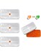 HBSTUDIO 4 Pack 40 Gram Indicating Silica Gel Desiccant,Canister Dehumidifier Orange Indicating Desiccant Reusable Moisture Absorber Bag for Car Closet Cabinet Bag Storage Box