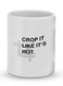 Premium Crop It Designer Mug White/Black