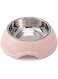 Joyzzz Bowl for Dogs, Durable Stainless Steel Dog Bowls, Pets Cats Dogs 2 in 1 Food Water Bowls, Dog Bowls with Anti-Skid Rubber Base, Pet Bowls Suitable for Small, Medium, Large Dogs (Pink)