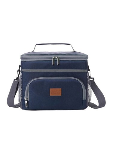 Insulated Thermal Lunch Bag Blue/Grey 16Liters