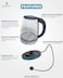 Gratus Glass Electric Glass Kettle, Model- GKSG1820AC