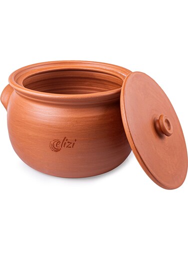 Handmade Clay Pot with Lid - Small Size