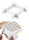 PCS Drawer Divider Organizer, 37cm DIY Adjustable Drawer Dividers for Dresser Kitchen Office Bedroom (White)