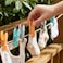 Mondex 12-Pack Mini Plastic Clothes Pegs, 7cm Small Laundry Clips with Steel Springs, Heavy-Duty PP Clothespins, Windproof, Assorted Colors - Drying, Crafts, Photos, Baby, Travel