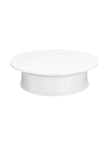 Rotating Cake Display Stand White 20x6x16.5cm