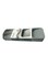 Plastic Drawer Cutlery Organizer Tray Grey 40x12x6cm