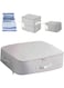 HIHIDAY Ultra Space Saving Self Compression Organizer,Heavy Duty Moving Bags,Storage Tote,Compression Duvet Storage Bag Large Capacity,for Comforters,Clothes, Bedding,Blankets (Gray, 54 * 42 * 30CM)