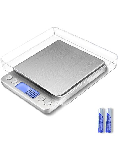 MEIYA Gram Scale Small Digital Food Scale, 0.01Gram/0.001Ounce Accurate Weight 500g, Kitchen Scale for Jewelry/Baking/Soap, 9 Units, Tare Function, LCD Display, Including Battery and