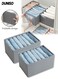 2Pcs Wardrobe Clothes Organizer, Large 7 Grids Foldable Closet Storage Organizer, Washable Durable Oxford Fabric Divider for Home, Bedroom, Office