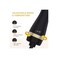 Generic Pro Round Hair Brush &ndash; 360&deg; Swivel Cord, Tangle-Free Bristles, Black &amp; Gold Finish
