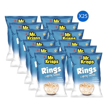 NFI Mr. Krisps Rings Lightly Salted Puffs, 15g Pack of 25