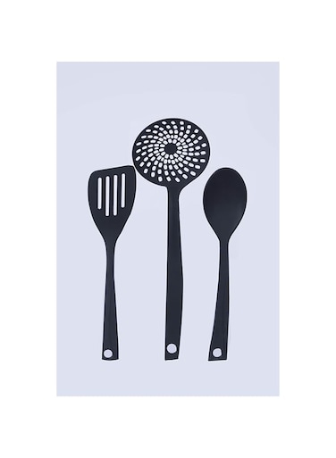 Granowares Sauteing Spoon (3 Pieces Set, Black)
