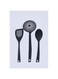 Granowares Sauteing Spoon (3 Pieces Set, Black)