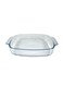 Curve Rectangular Deep Glass Baking Dish, 2.9 Lt Capacity, 33.9X22 Cm Diameter, 6.4 Cm Height - Clear