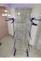 Double Pipes Stainless Steel Cloth Drying Stand with Wheels &ndash; Foldable 3-Tier Floor Dryer R