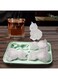 1pc 3D cat ice lattice mould kitten silicone ice lattice tray, 4 3D cartoon cat ice cube moulds in one mould
