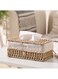 Tissue Case Hand Woven Tissue Box Napkin Holder Cover Facial Tissue Case Cover Napkin Dispenser For Home Living room Bedroom Car Table Decoration